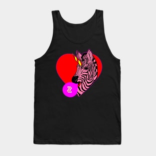 Zebra Bubble Gum Tank Top